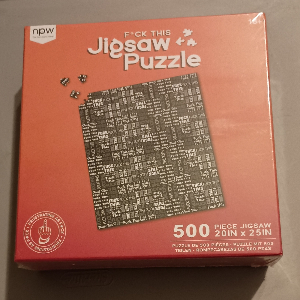 500 Piece Jigsaw Puzzle with Text Design